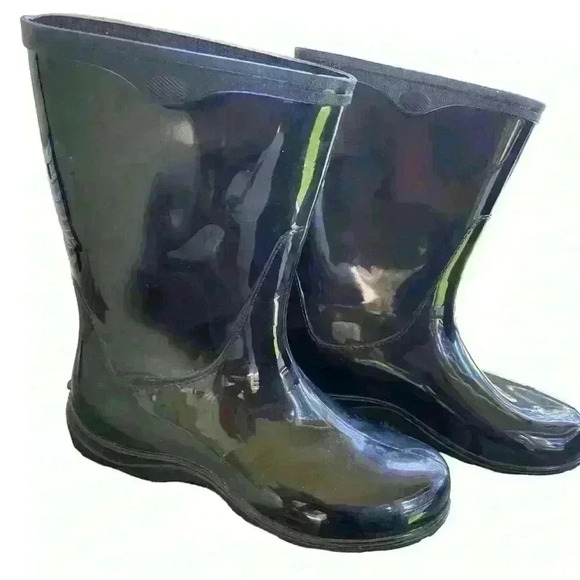 Sloggers Waterproof Women’s Rain Boots Size 9 Mid-Calf Mud & Muck Boots Black - Picture 7 of 11